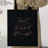 Design 301 - 320 Spiritual Elevation Tote Bag | Christian Gifts for Women | Faith Based Gifts | Christian Canvas Bags for Women