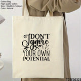 Design 321 - 340 Spiritual Elevation Tote Bag | Christian Gifts for Women | Faith Based Gifts | Christian Canvas Bags for Women