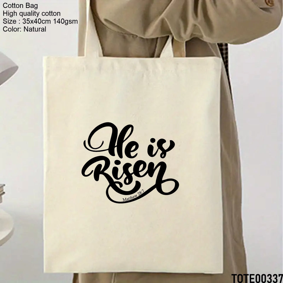 Design 321 - 340 Spiritual Elevation Tote Bag | Christian Gifts for Women | Faith Based Gifts | Christian Canvas Bags for Women