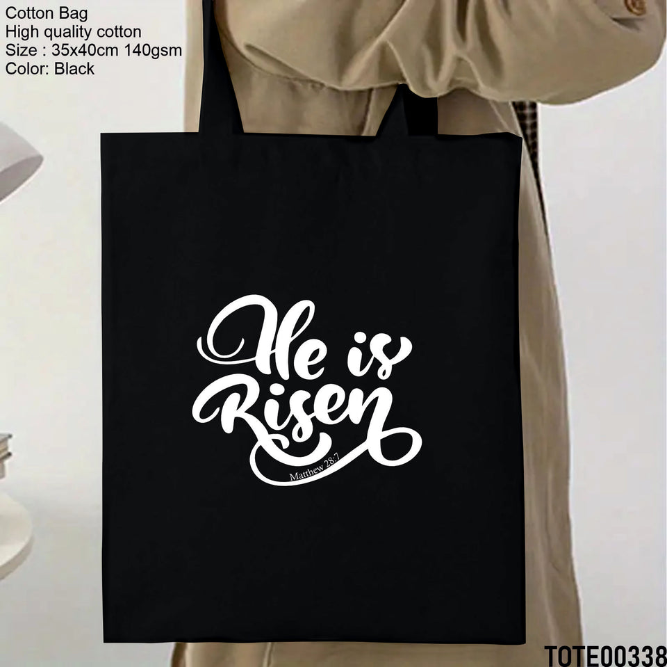 Design 321 - 340 Spiritual Elevation Tote Bag | Christian Gifts for Women | Faith Based Gifts | Christian Canvas Bags for Women