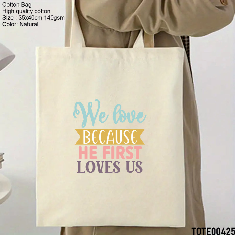 Design 421 - 440 Spiritual Elevation Tote Bag | Christian Gifts for Women | Faith Based Gifts | Christian Canvas Bags for Women