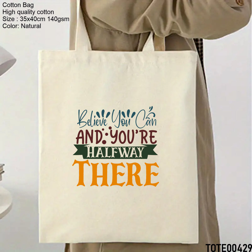 Design 421 - 440 Spiritual Elevation Tote Bag | Christian Gifts for Women | Faith Based Gifts | Christian Canvas Bags for Women