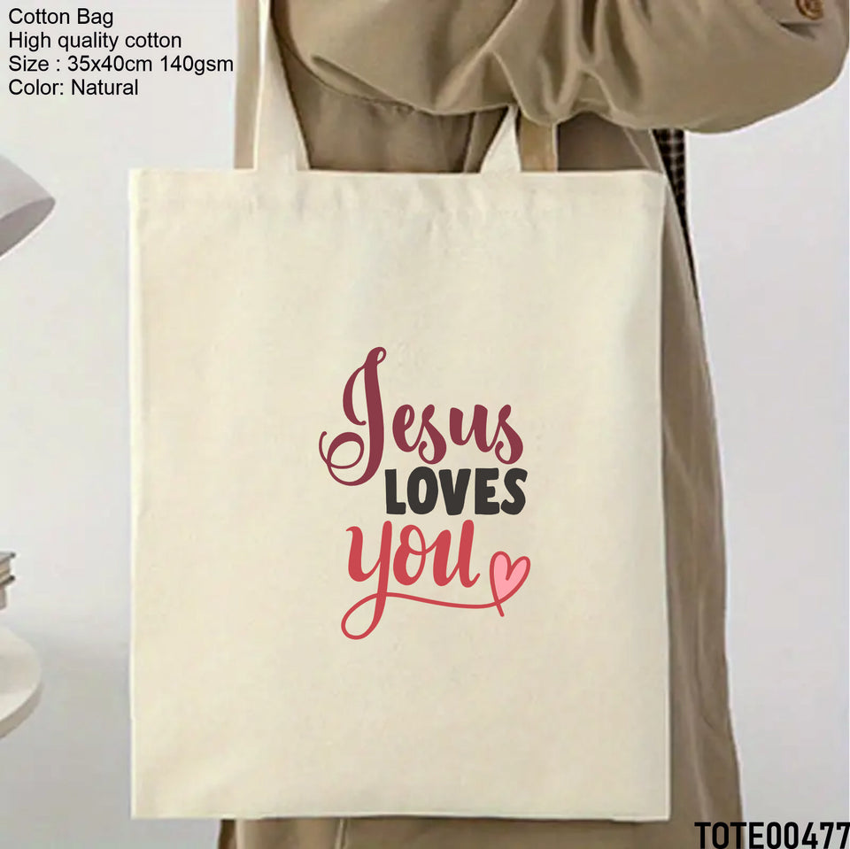 Design 461 - 480 Spiritual Elevation Tote Bag | Christian Gifts for Women | Faith Based Gifts | Christian Canvas Bags for Women