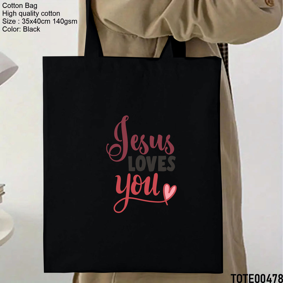 Design 461 - 480 Spiritual Elevation Tote Bag | Christian Gifts for Women | Faith Based Gifts | Christian Canvas Bags for Women