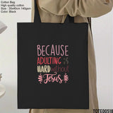 Design 501 - 520 Spiritual Elevation Tote Bag | Christian Gifts for Women | Faith Based Gifts | Christian Canvas Bags for Women